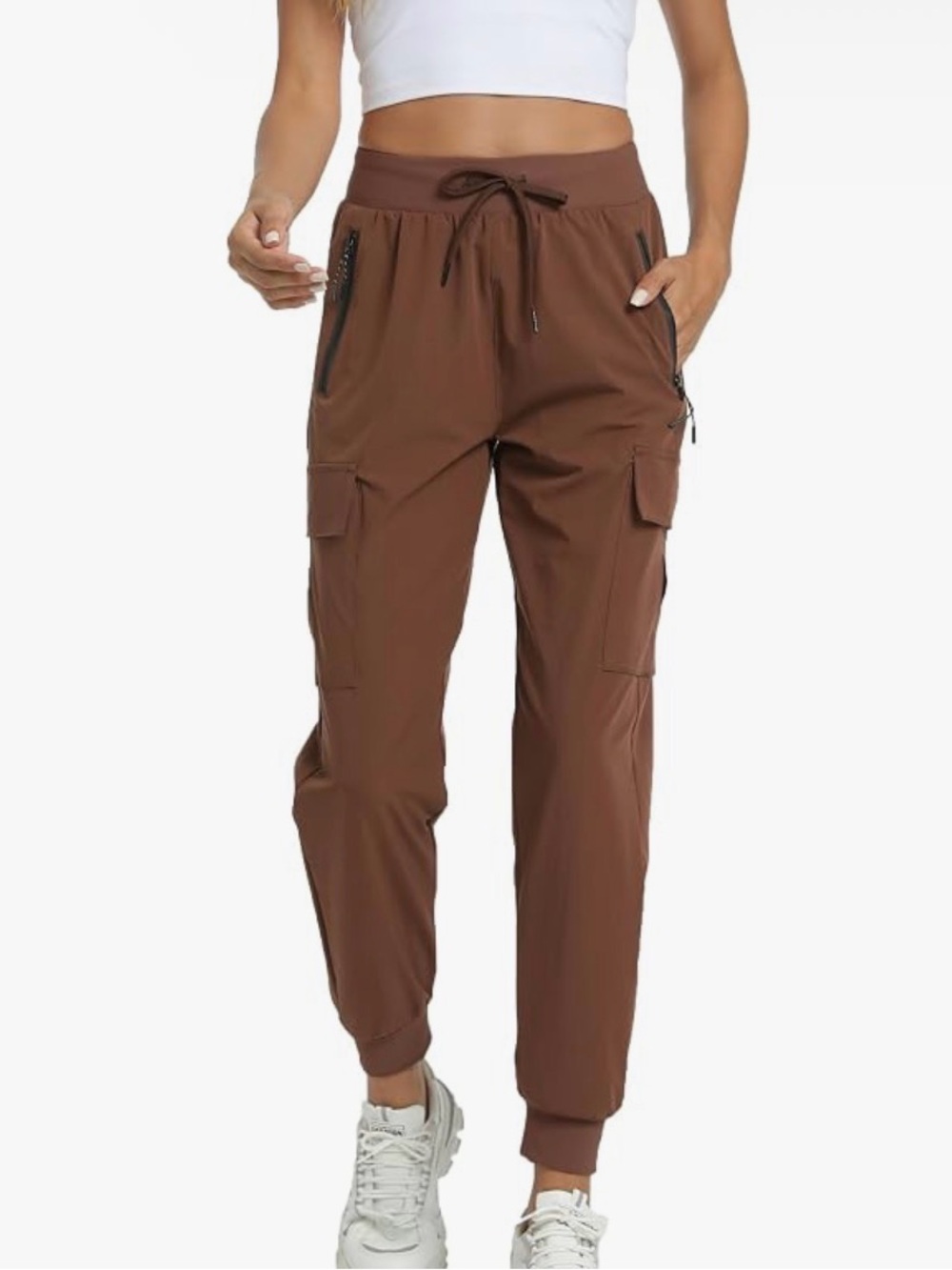 Women's Jogger Pants in Dark Brown Amazing Condition Size M